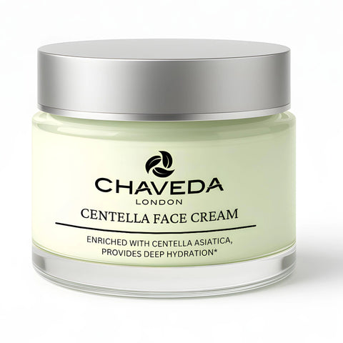 Chaveda centella face cream jar